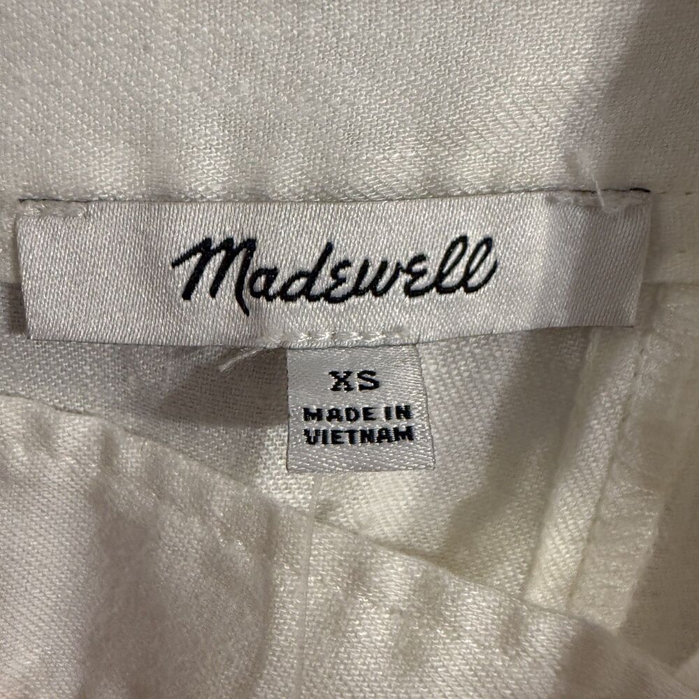 Madewell Linen Blend Princess Seamed Dress Old Money quiet luxury timeless NWT - Picture 8 of 9